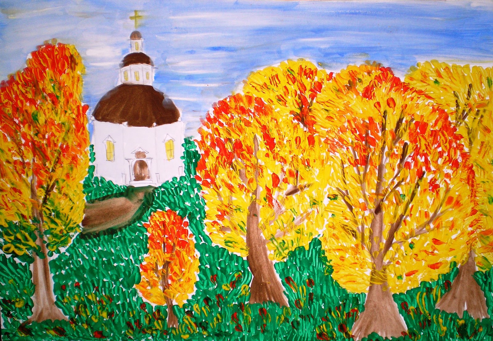 Золотая осень рисунок
